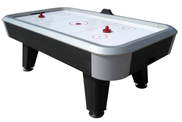 White Ice Air Hockey Table , Wood MDF 7FT Air Hockey Table With High Velocity Motor