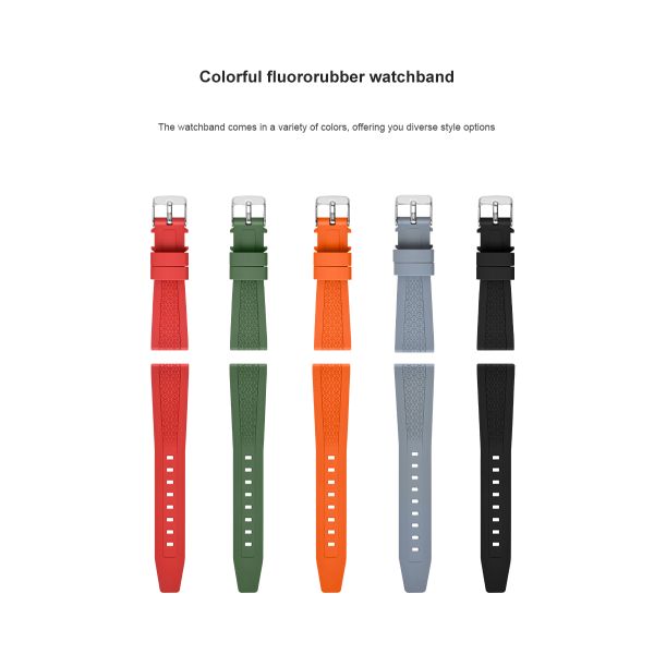 Unisex Buckle-Style Rubber Watch Bands ·  Customizable Colors - China Wholesaler SHX