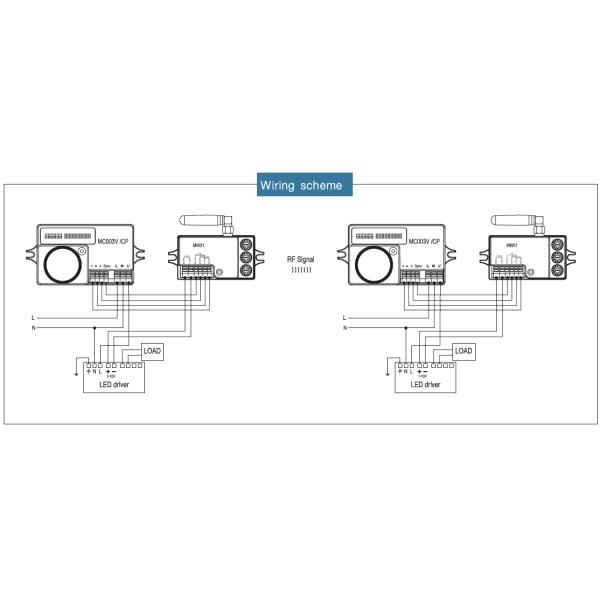 MC003V/CP+MW01 HF Wireless Motion Detector RF Wireless Transceiver Easy Installation