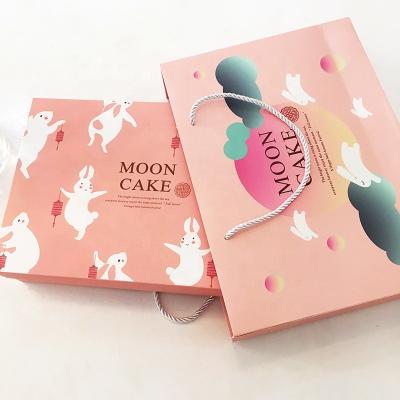 Caixa de empacotamento do Mooncake de papel do cartão com impressão deslocada da cor de CMYK 4