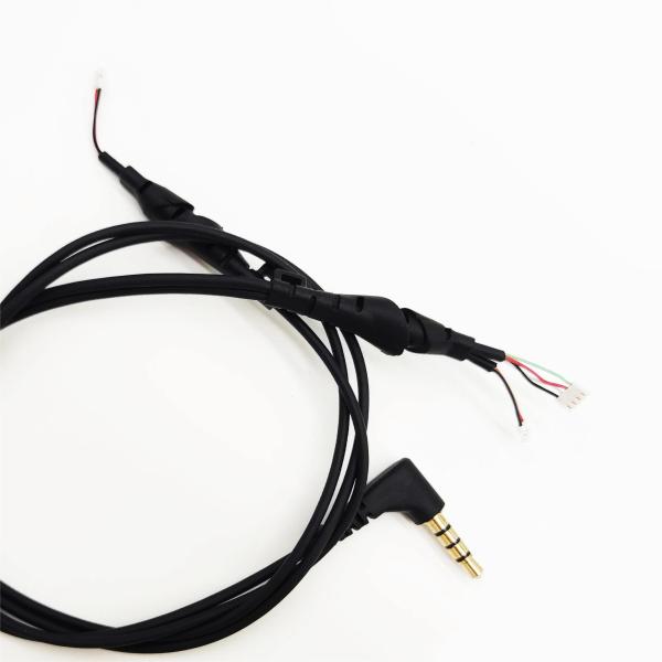 Homem 3.5mm Jack áudio cabo estéreo personalizado 90 graus ângulo direito cotovelo
