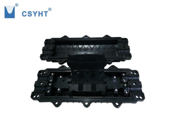 Black 120FO Fiber Optic Closure , 4 Port Outdoor Fiber Optic Enclosures