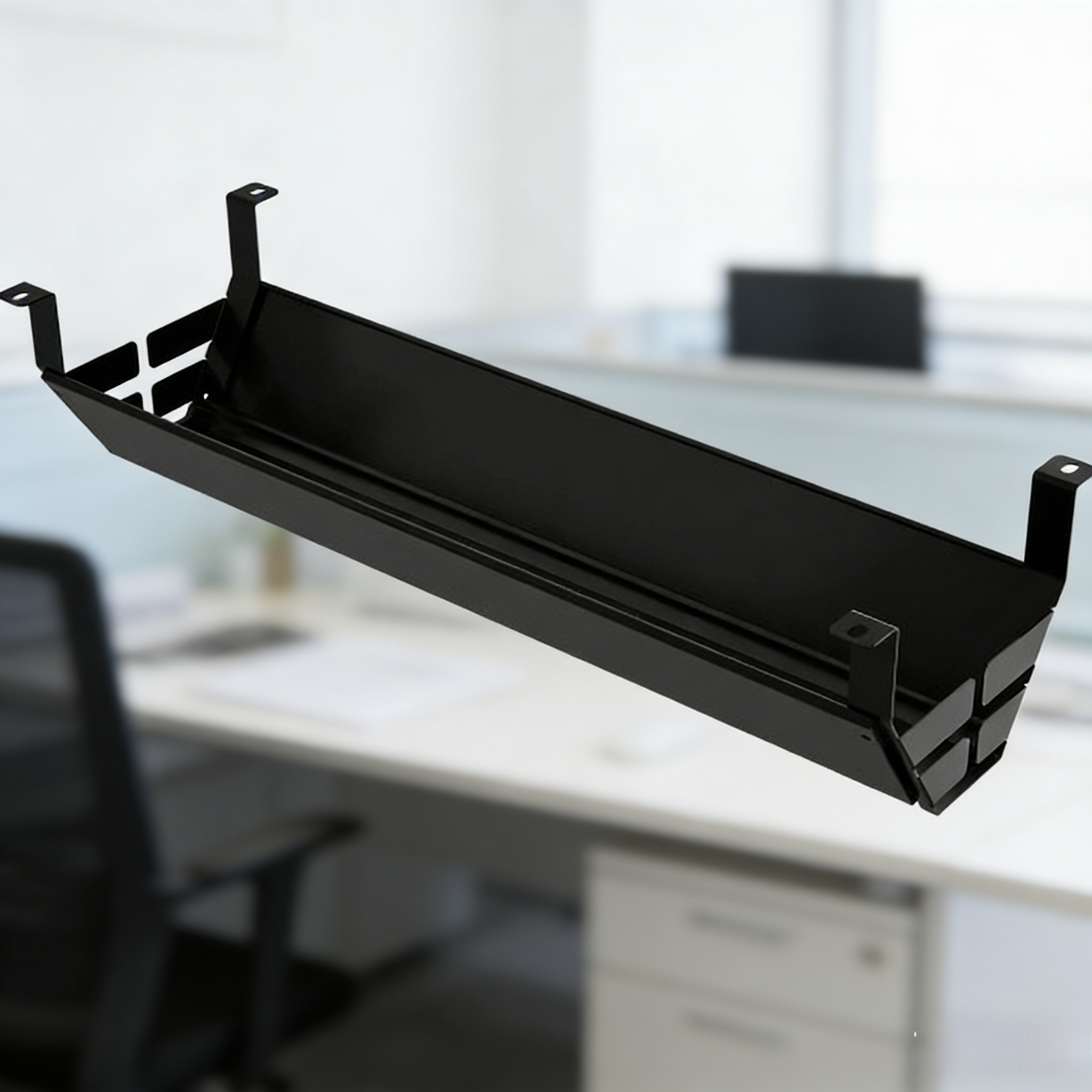 Magnetic Under Table Cable Holder Management Tray For Workspace OEM