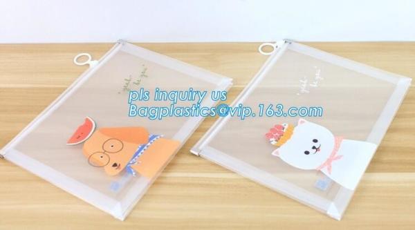 PVC slider promotional packaging bag, pe zipper bag/zipper document bag/zipper file folder bag,Mesh Bag File Document Ba
