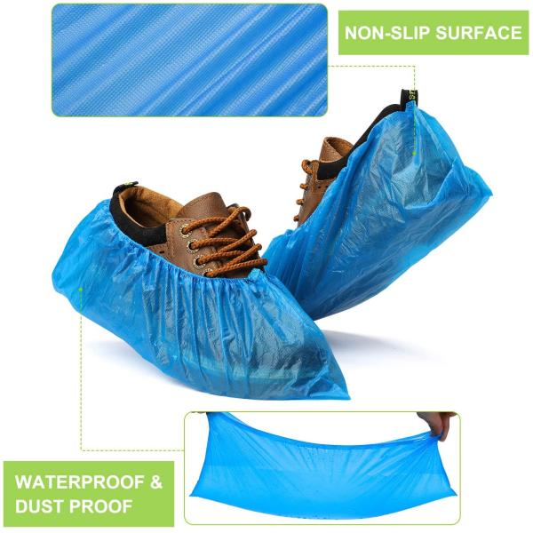 FDA Non Slip Disposable Shoe Covers , Disposable Waterproof Shoe Covers