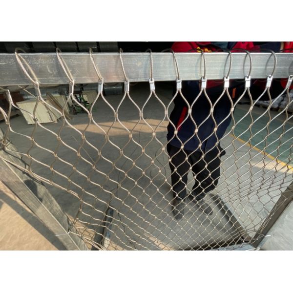 Bear 200KG Weight 2.5mm Ferruled Type SS316  Wire Rope Mesh for safety protection