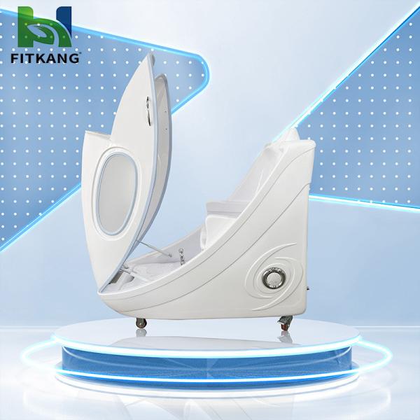 Fitkang Infrared Ozone Sauna Hydrotherapy Capsule LED Light Spa Capsule with Steam Heating