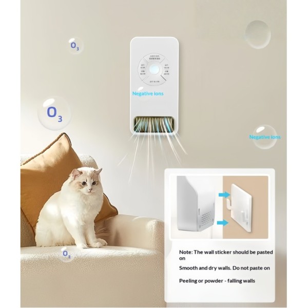 Portable Automatic Air Deodorizer Pet Odor Air Purifier With Negative Ion Technology
