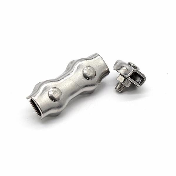 New Stainless Steel Rigging Hardware Mono Double Clamp Easy Installation