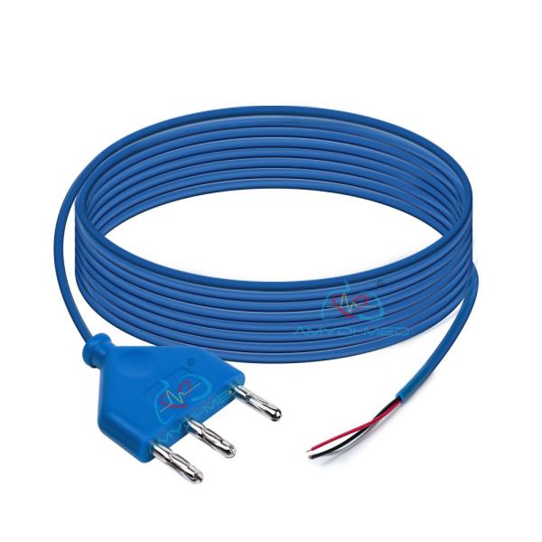 Medical Consumable Disposable ESU Pencil Cable Blue PVC For Electrosurgical Pencil