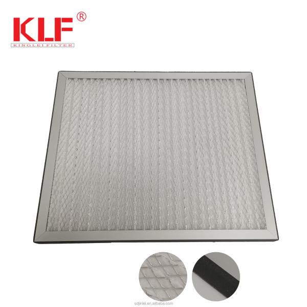 Industrial G4 Efficiency Pleated Air Filter with Aluminum Frame for HVAC Systems in Customizable Sizes