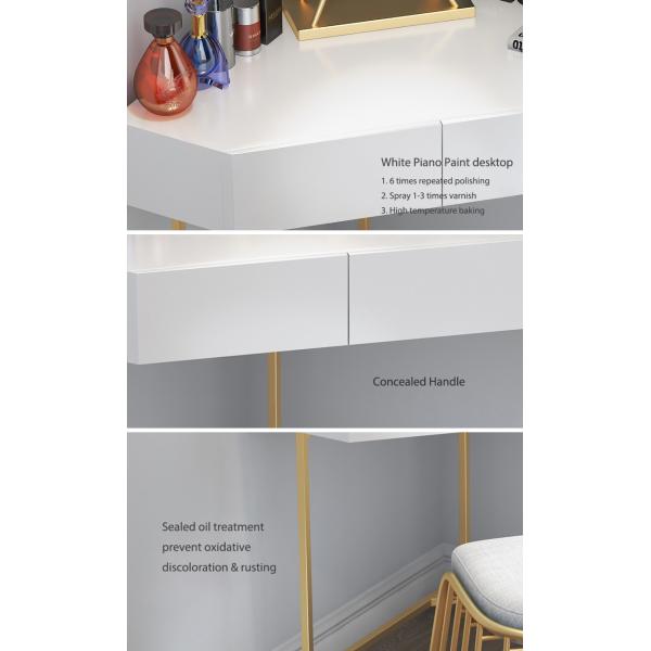 Colorful Small Corner Modern Wood Dresser Bedroom Use LED Mirror