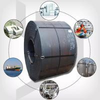 Bobina de acero negra galvanizada A36 610m m laminados en caliente de carbono