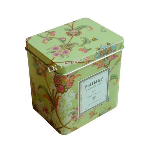 Caixas da lata do chá verde da janela do Pvc com tampas, impressão fraca dos recipientes PMS do chá