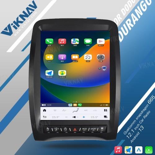 VIKNAV 12,1 pouces 2014-2016 Durango Dodge Radio Android GPS Navigateur Carplay Écran tactile