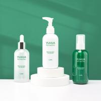 Empacotamento plástico do creme da loção da impressão de tela de seda da garrafa do conta-gotas do verde de 120ML 150ml