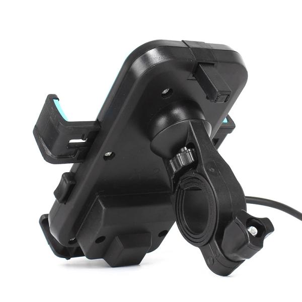 ABS 5V 2.1A Dual Usb Port Motorcycle Phone Holder For Iphone 11