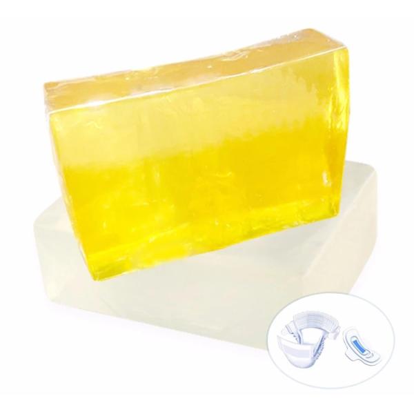 Punto suave piezosensible sanitario sólido del ℃ del pegamento 80 - 90 del pegamento del uso de la servilleta de la forma