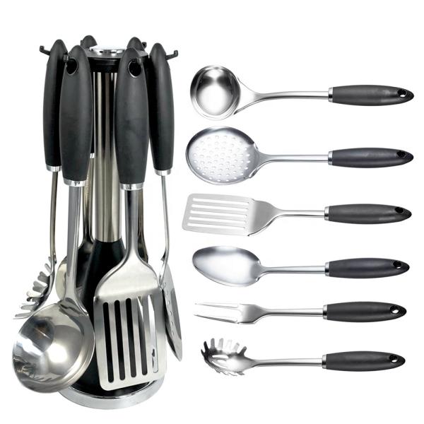 7-Piece Stainless Steel Cooking Utensils for Home and Kitchen Appliances Accessories