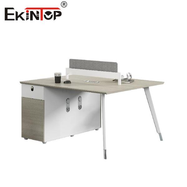 Современный стиль дизайна 4 человека персонала рабочая станция с шкафом для хранения настраиваемая