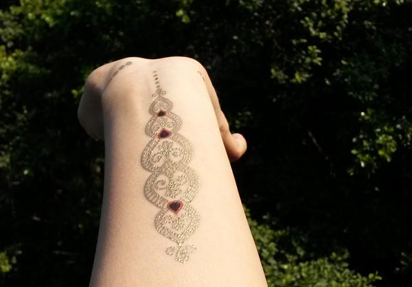 DIY Temporary Flash Tattoos Glitter Tattoos Products Gold Metallic Body Tattoos