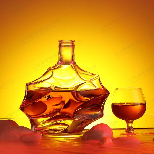 Acceptável Claros 700 ml 500 ml Absoluto XO Vodka Whiskey Tequila Gin Garrafas de vidro com tampa