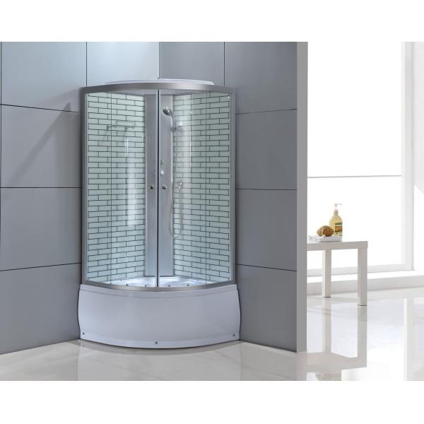 Белые 4mm стеклянные приложения ливня 800×800×2150mm