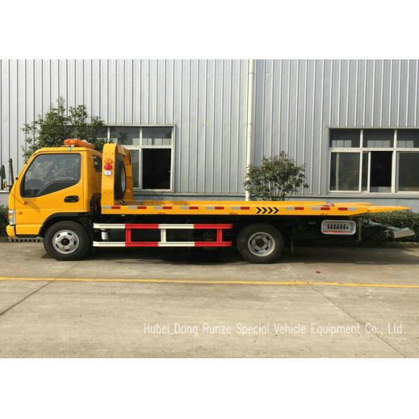 JAC Tilt Deck Flat Bed Recovery Truck , Rollback Light Duty Wrecker