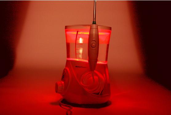 LED Flash Tongue Cleaner Oral Irrigator Dental Care water pick Dental Flosser with 7 Nozzles