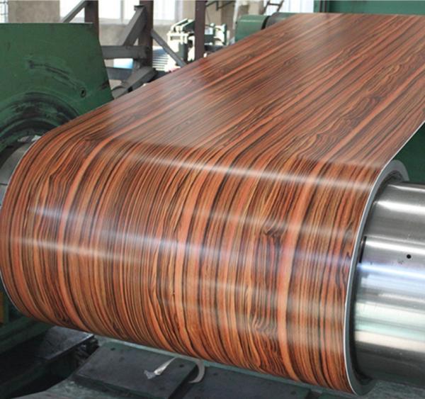 Printed Ppgi Steel Coil Wood Pattern Zero Spangle Gi Sheet 508mm  610mm