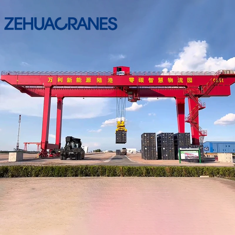 Heavy Duty RMG Rail Mounted Gantry Crane 30T / 40T / 50T / 60T  Intelligent Automated Container Handling Gantry Crane