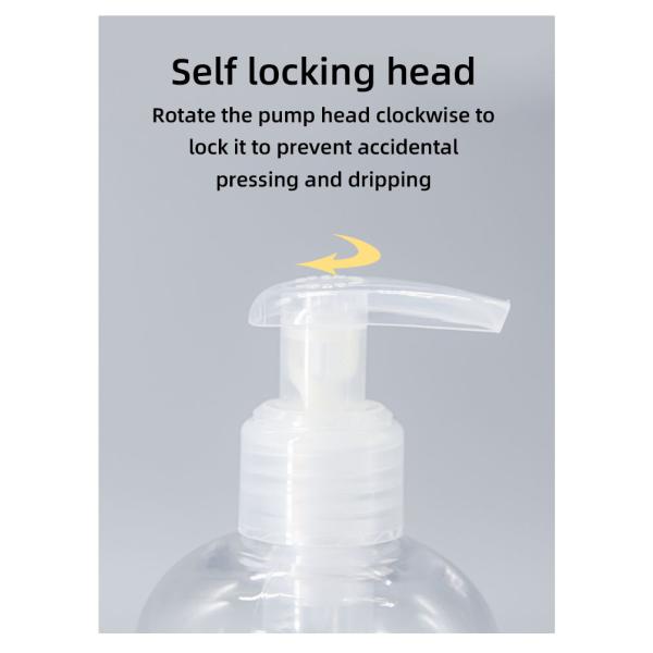 300ml Customized color and logo Mono PP Plastic Lotion Pump Skin care Packaging UKAP02