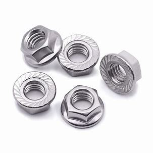 Hex Head Nuts Stainless Steel 304 316 Flange Head Nut Hex Flange Nut
