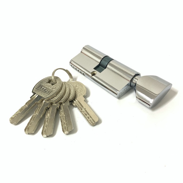 Silver Single Cylinder Lock 70mm Lock Cylinder With Brass Pins Or Iron Pins
