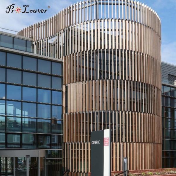 Hot sale ! Aluminum vertical curtain wall, aluminum box louver used for exterior decoration