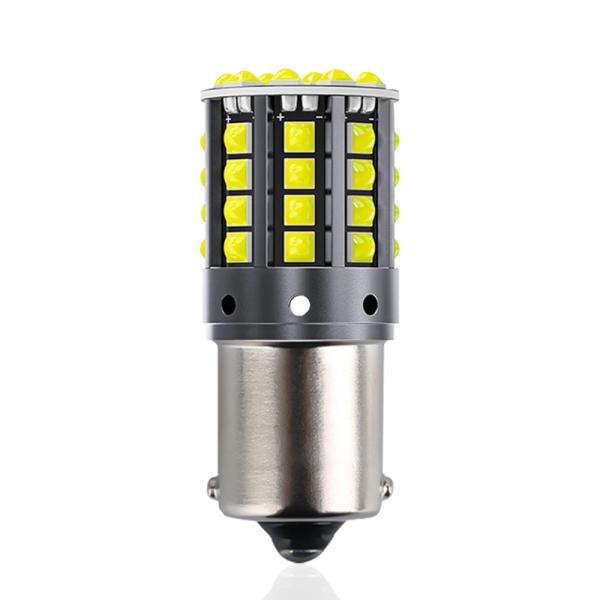 White Aluminum Alloy LED Turn Signals 1156 1157 T20 3030 44SMD Reversing Light 12V 24V