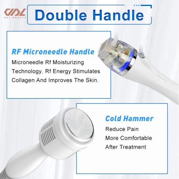 MJ0002 200w Multifunction 2 In 1 Insulated Needle With RF Miconeedle Portable Facial Skin Tightening RF output