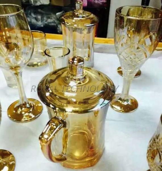 A máquina de revestimento de vidro do ouro de PVD IPG, cristal coloca o equipamento do chapeamento do íon do filme do ouro