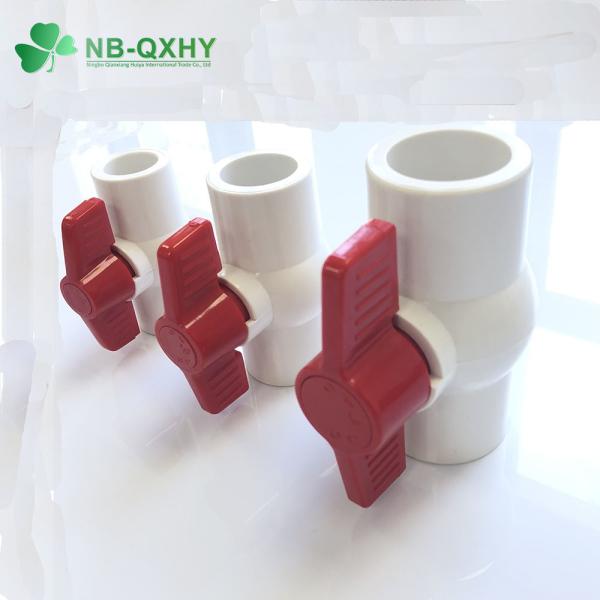 Water Supply High Thickness PVC Ball Valve Offering a Variety of Handle Alternatives