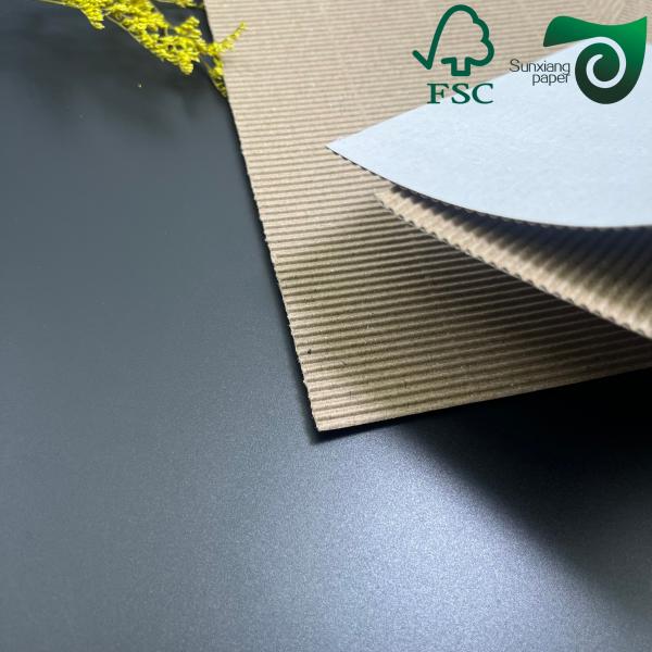 FSC 100g 200g 300g White E F Flute Wrapping Corrugated Paper Board 20   28