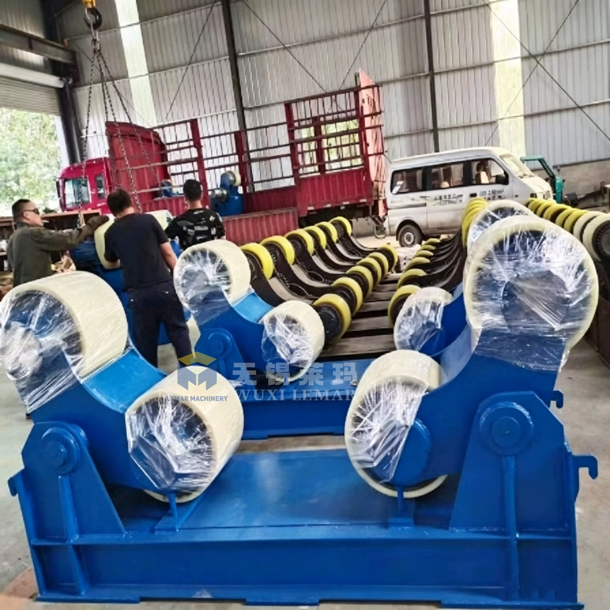 Heavy Duty 40ton Self-aligning Welding Turning Rolls for LNG Cryogenic Tank