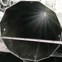 S355JR 50FT 1200KGF Línea aérea de transmisión de acero galvanizado dodecagonal
