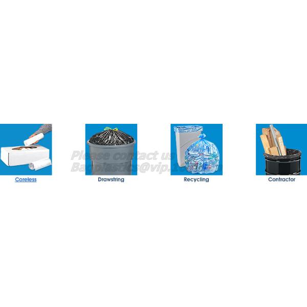 Wate Can liners, Ultra Strong Wastebasket Liners Bags for Home Waste Bin Kitchen Bathroom Office Car, Bagease, BAGPLASTI