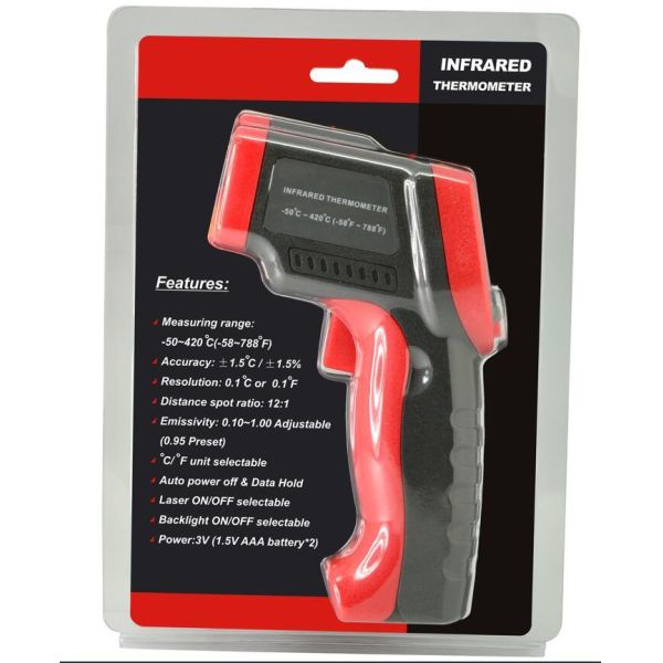 Wt300 WT550 Digital Infrared Thermometer Non Contact For Industrial