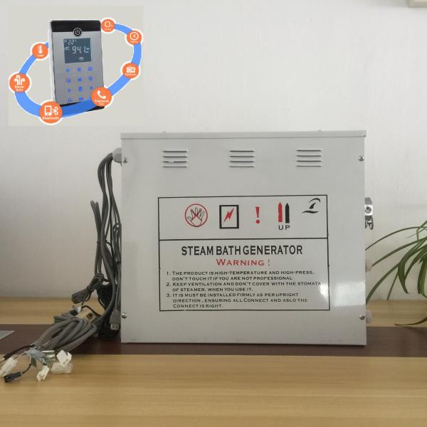 Innovative White 12kw Steam Generator With Stainless Steel Tank and Water Level Probes
