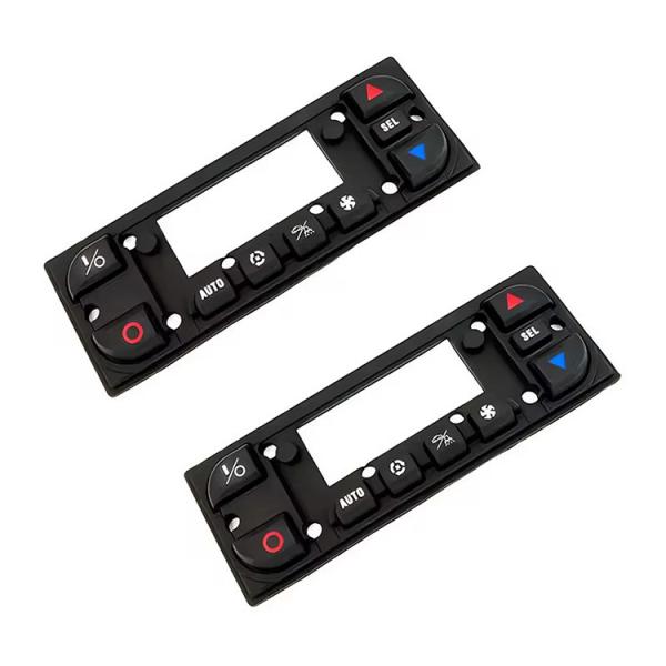 Rubber Silicone Molded Keypad Auto Parts Air Conditioning Silicone Keypad Button Auto Refrigeration Button Pad