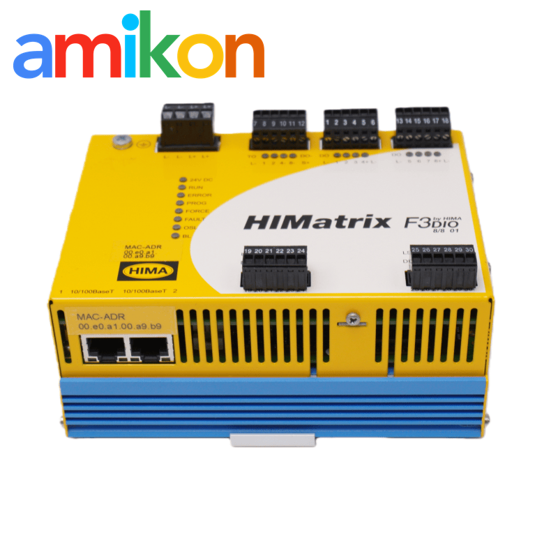 Hima HIMATRIX F3DIO 8/8 01 F3 DIO 8/8 01 Remote I/O module with 8 Digital Inputs