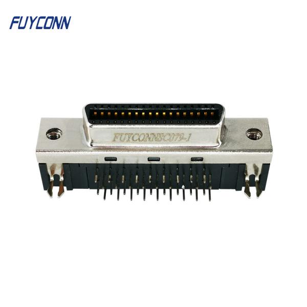 36 conector fêmea do ângulo direito MDR do PWB do conector do Pin SCSI