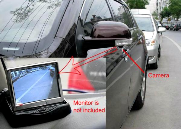 Mini Safety Waterproof  Vehicle Rear View Back Up Cameras With Video Cable