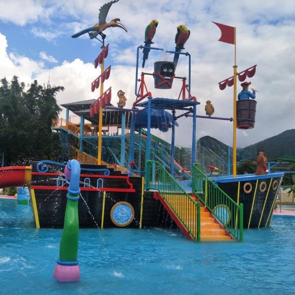 Fibra de vidro parque aquático navios piratas equipamento de jogo piratas para parque aquático